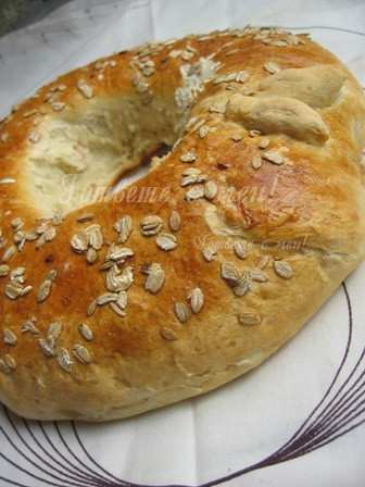 Хляб с лук и бекон